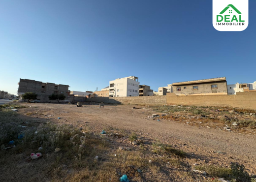 Terrain de 560 m² sur la route Bouhsina - Bien immobilier à {"id":20,"country_id":219,"name":"SOUSSE","slug":"sousse"} - Agence Deal Immobilier